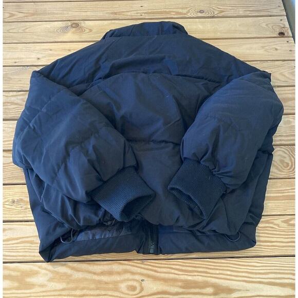 Petal + Pup Full Zip Puffer Coat Size Large Women’s Black - Picture 2 of 8